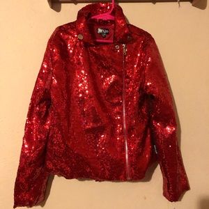 Jojo red sequins jacket
